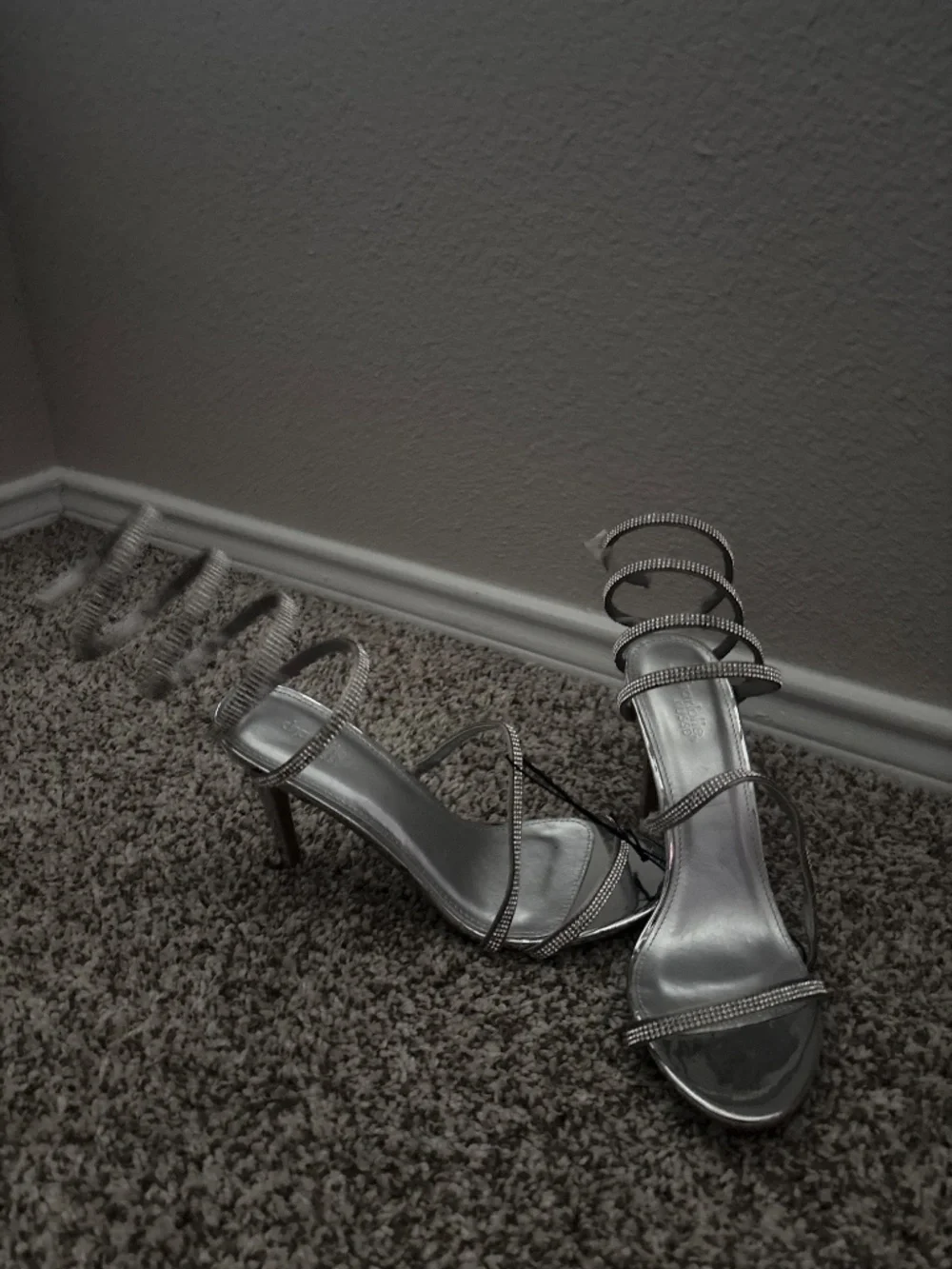 Silver heels